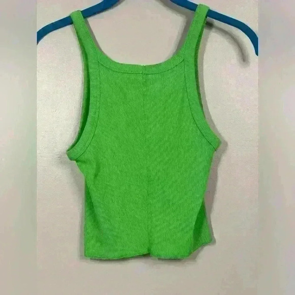 BDG Tops - 5 for $25| Urban Outfitters BDG green tank top cropped ribbed race back medium